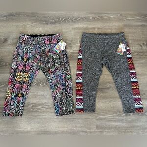 LuLaRoe Jade Leggings Set Capri Length Size Large New with Tags